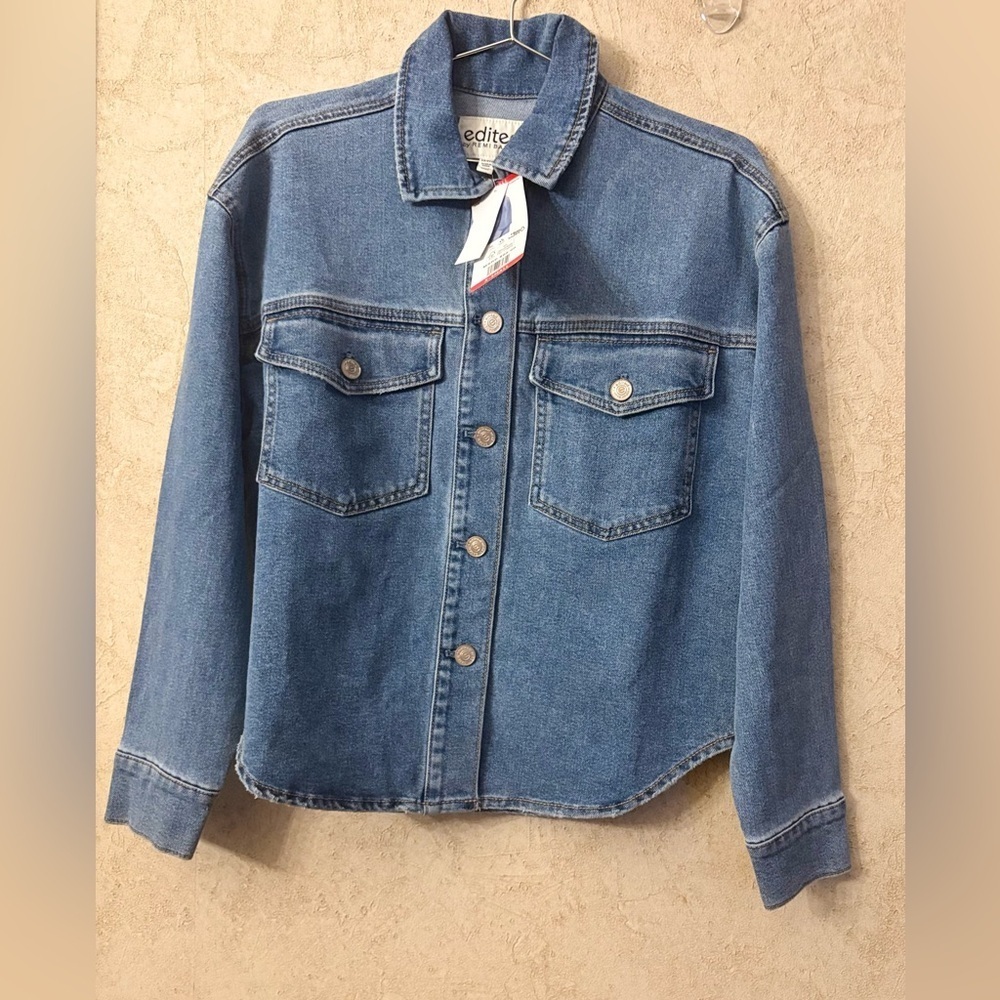 Edited by Remi Bader Blue Denim Top